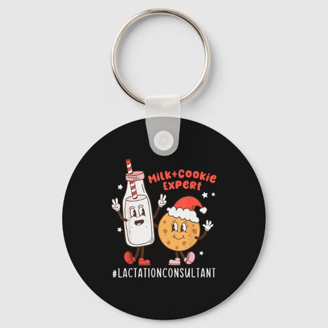 Porte-clés Consultant en lactation de Noël Éducation à l'alla (Recto)