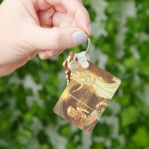 Porte-clés Conte de fée vintage, Cendrillon et mère de fée