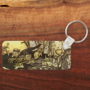 Porte-clés Conte de fées vintage, bande d'ouvriers par Rackha