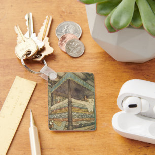 Porte-clés Conte de fées vintage, princesse et pois, Edmund D