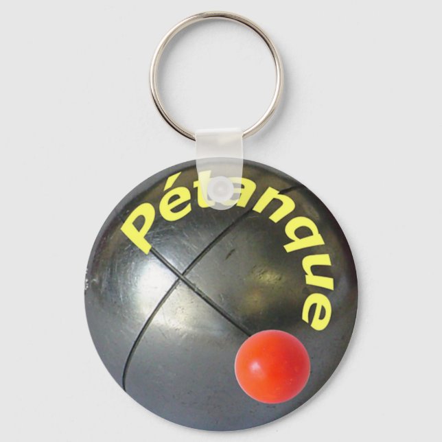 Porte-clés Contemporary design of a Petanque ball (Recto)
