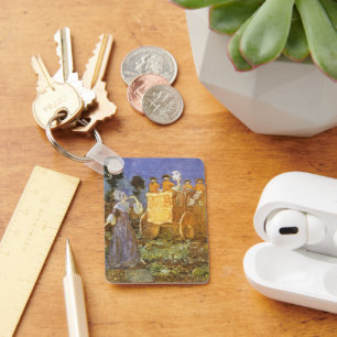 Porte-clés Contes de fées vintage Cendrillon et la fée marrai