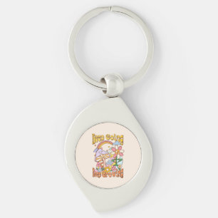 Porte-clés Continuer, continuer à croître - Champignons et fl