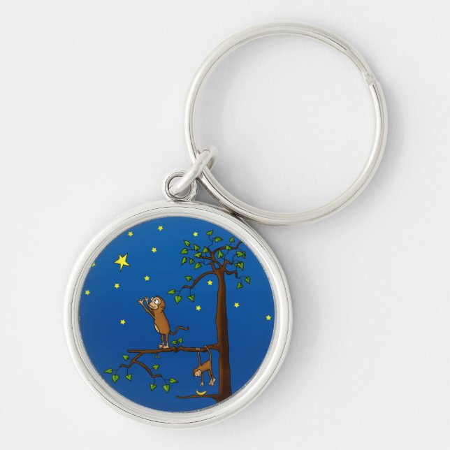Porte-clés Continuez à atteindre le singe Keychain (Devant)