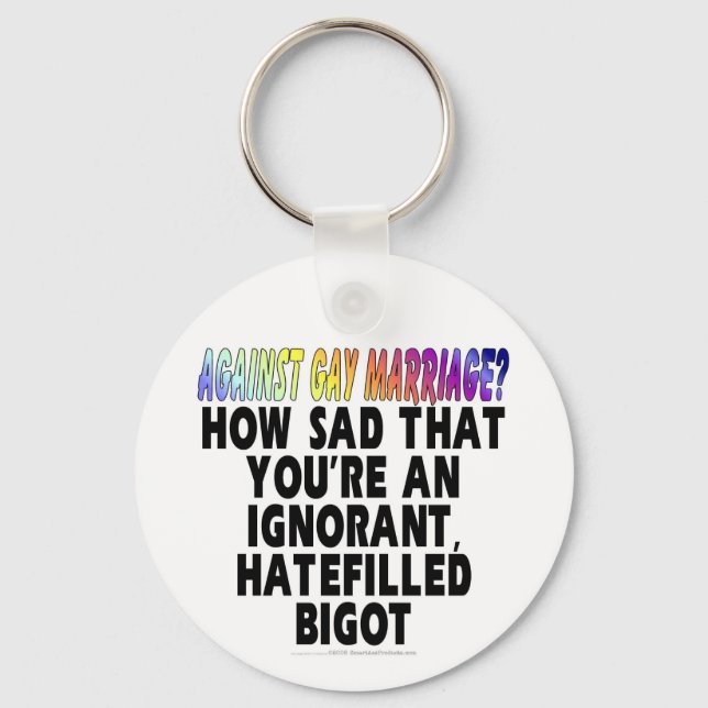Porte-clés Contre le mariage gay ? (Recto)