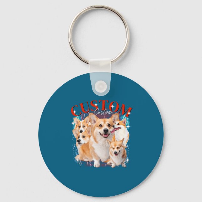Porte-clés Contrefaçon Animaux Chien Chat Drôle 1wh1  (Recto)