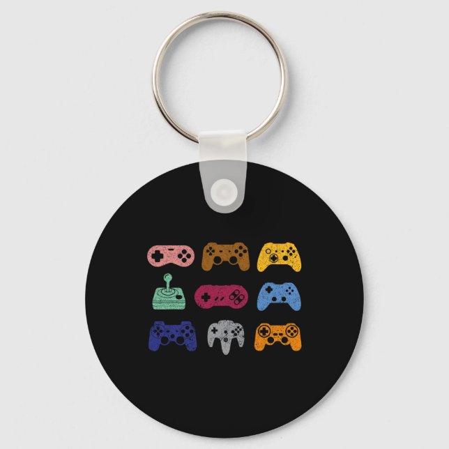 Porte-clés Contrôle vidéo contrôleur console de jeu de contrô (Recto)