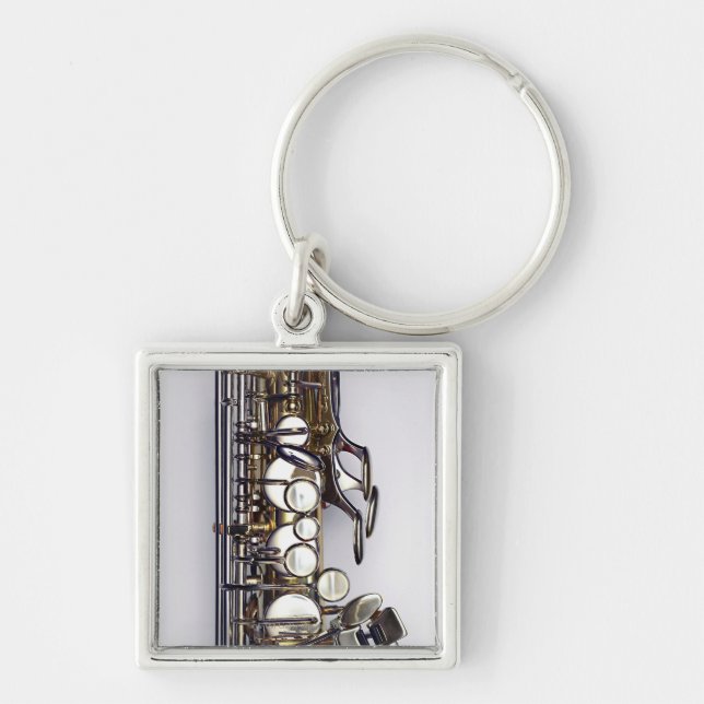 Porte-clés Contrôles de saxophone (Devant)