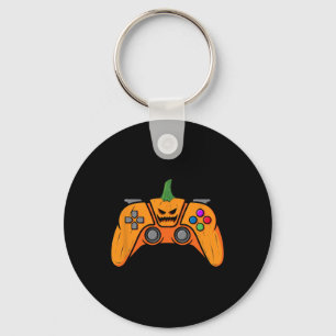 Porte-clés Contrôleur de jeux vidéo d'Halloween With Pumkin F