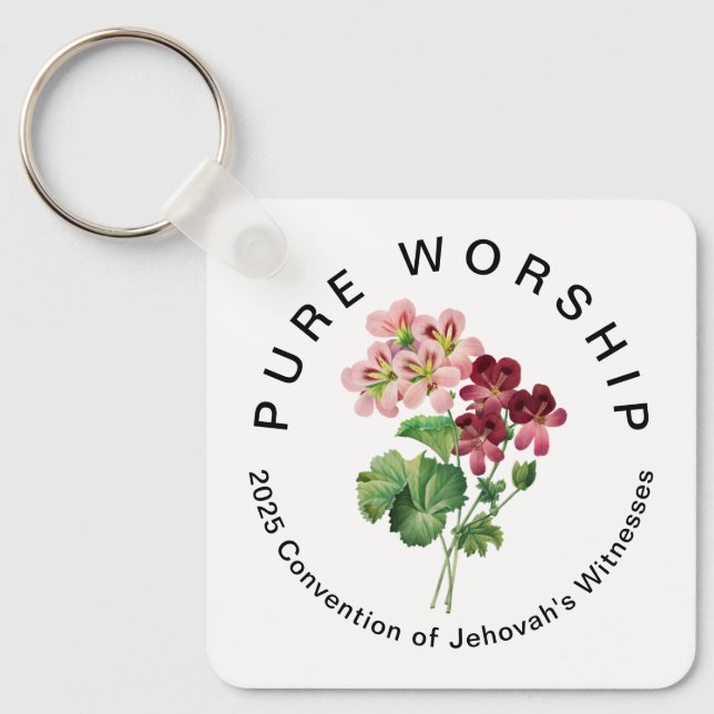 Porte-clés Convention Pure Worship 2025 | JW (Recto)