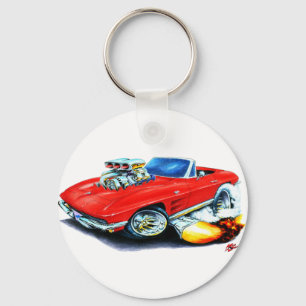 Porte-clés Convertible 1963-64 rouge de Corvette