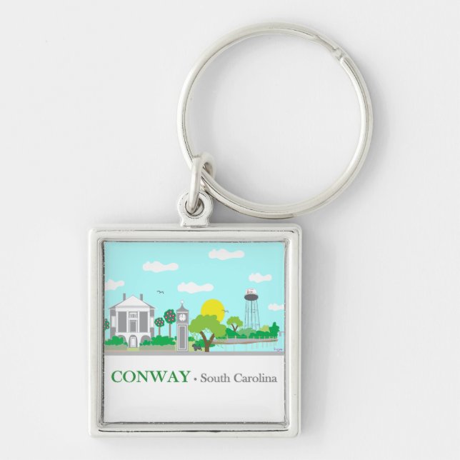 Porte-clés Conway, SC - Charme (Devant)