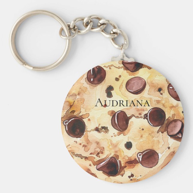 Porte-clés Cookie aux pépites de chocolat (Devant)