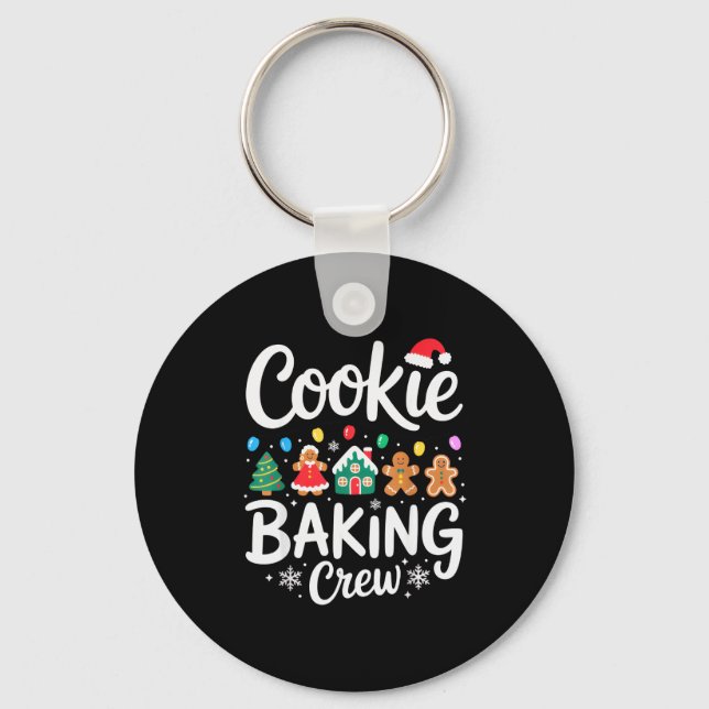 Porte-clés Cookie Baking Crew Christmas Chefs Festive Holiday (Recto)