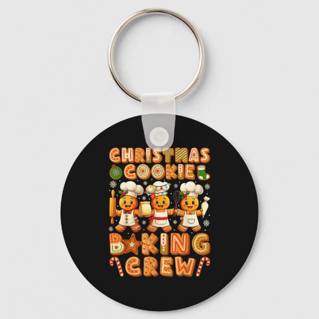 Porte-clés Cookie Baking Crew Christmas Gingerbread Lovers Wo (Recto)