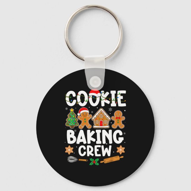 Porte-clés Cookie Baking Crew For Women Kids Men Boy Family C (Recto)