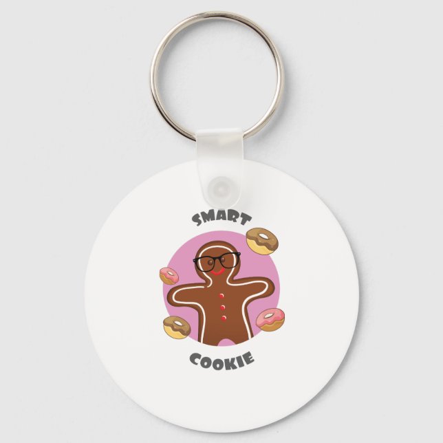 Porte-clés Cookie intelligent avec des cures (Recto)