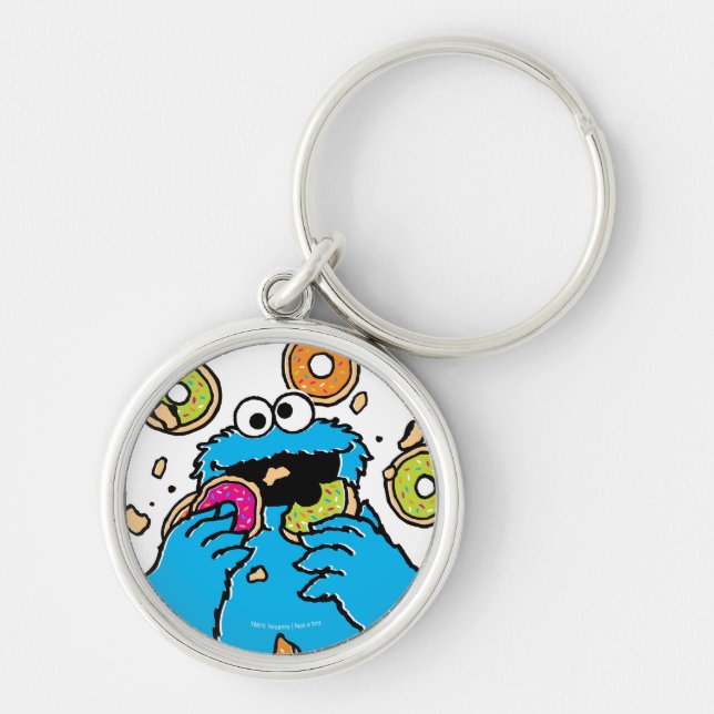 Porte-clés Cookie MonsterDestructeur de Donuts (Devant)