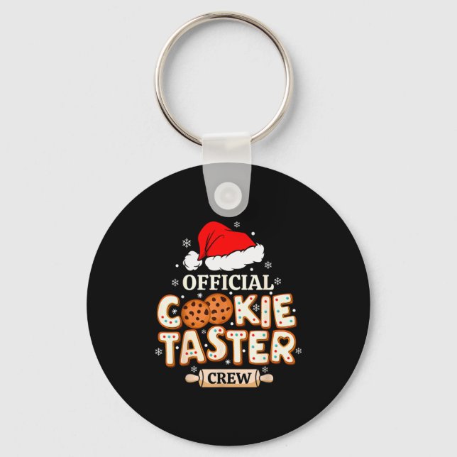 Porte-clés Cookie Taster Crew, Funny Christmas Baking Team  (Recto)