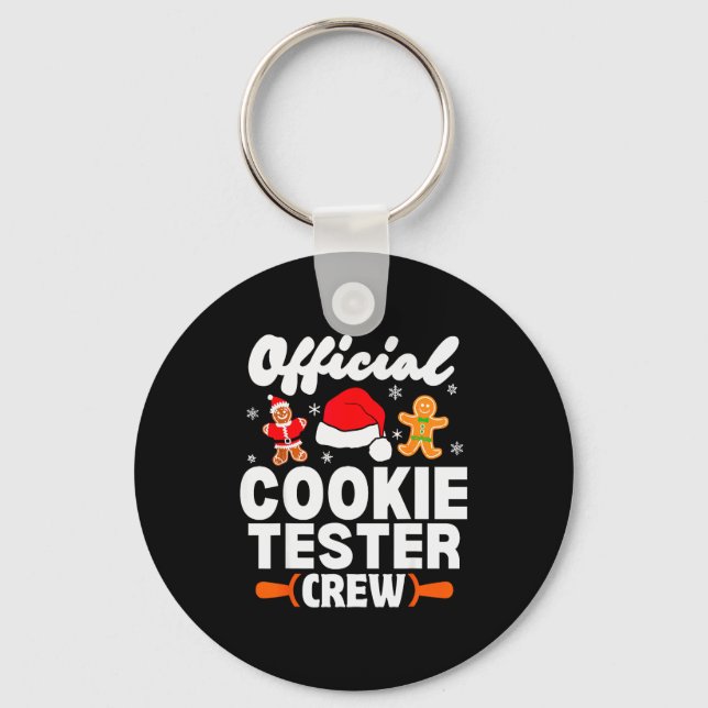 Porte-clés Cookie Tester Crew Christmas Baking Xmas Pajamas  (Recto)