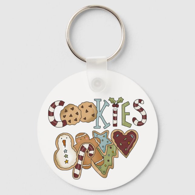 Porte-clés Cookies pour Père Noël Tshirts et cadeaux (Recto)
