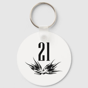 Porte-clés Cool 21e cadeau d'anniversaire
