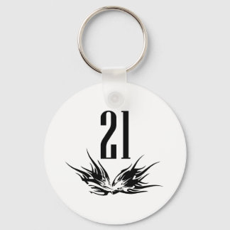 Porte-clés Cool 21e cadeau d'anniversaire