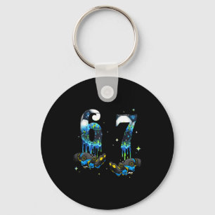 Porte-clés Cool 67 Six Seven Mème Football Soccer Drip Garçon
