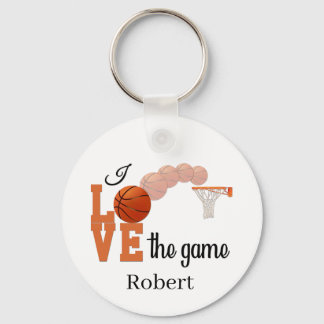 Porte-clés Cool Amateurs de sports de basket-ball ajouter le