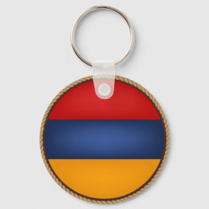 Porte-clés Cool Armenia Flag Seal Keychain
