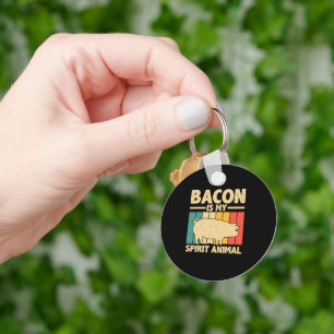 Porte-clés Cool Bacon Hommes Femmes Enfants Bacon Cochon Porc