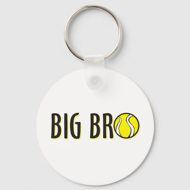 Porte-clés Cool Big Bro Brother Shirt - Thème de tennis (Recto)