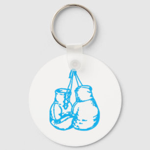 Porte-clés Cool Boxe Bleu Signal Avec Gants