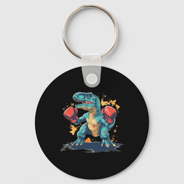 Porte-clés Cool Boxing Gloves With Dinosaur  (Recto)