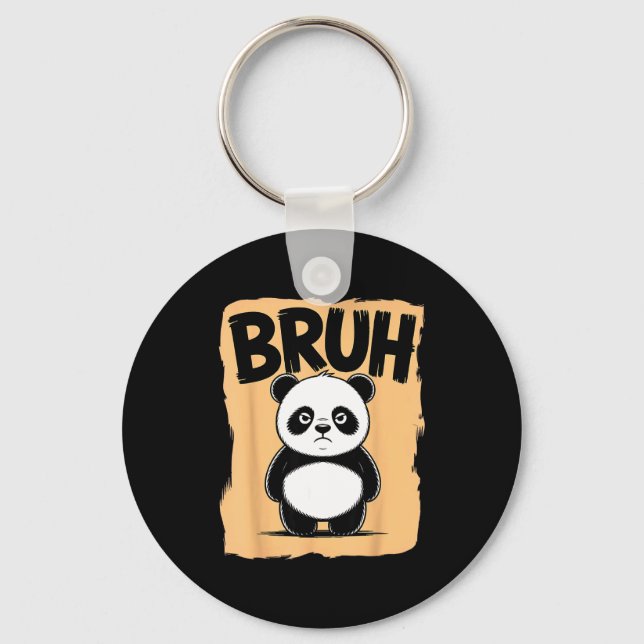 Porte-clés Cool Bruh Panda Men Women Kids Teens Funny Bruh Pa (Recto)