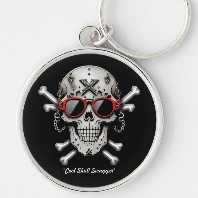 Porte-clés "Cool Crossbones Artwork" (Devant)