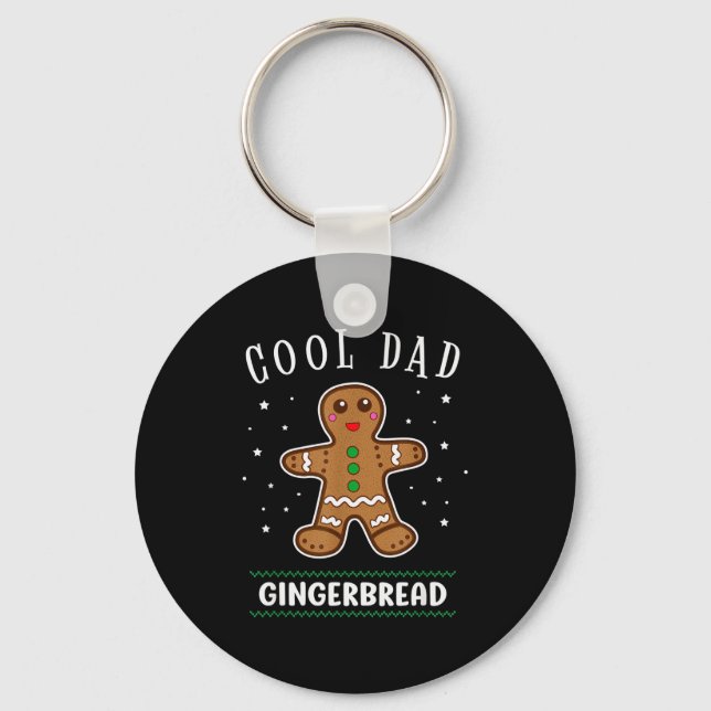 Porte-clés Cool Dad Gingerbread Man Cookie Family Christmas P (Recto)