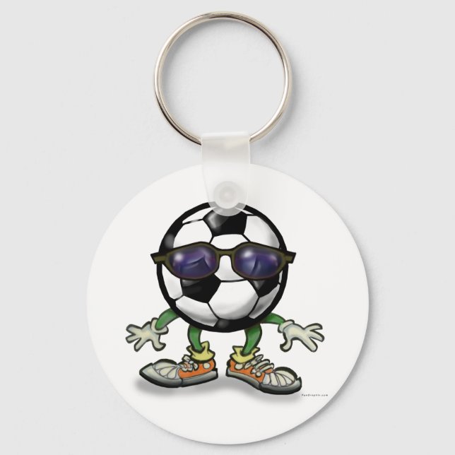 Porte-clés Cool de football (Recto)