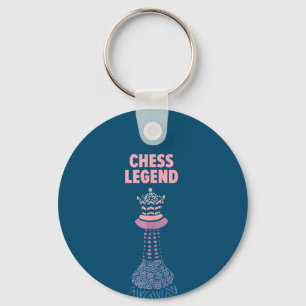 Porte-clés Cool de la légende des échecs avec matchs de contr