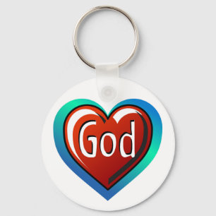 Porte-clés Cool DIEU Coeur
