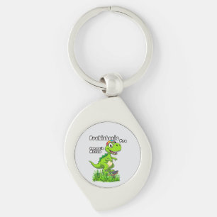 Porte-clés Cool Dino on a Skateboard