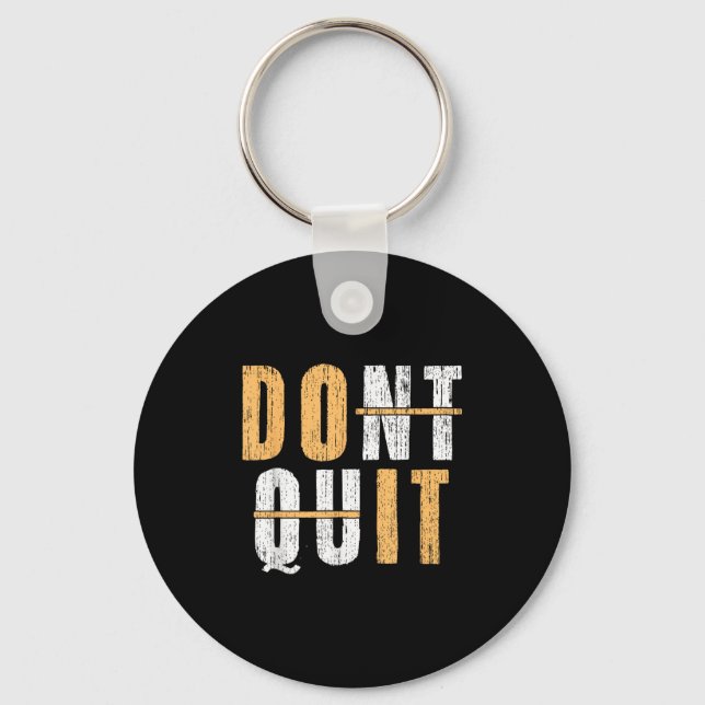 Porte-clés Cool Do It Affiramation Ne Quitte Pas L'Inspecteur (Recto)