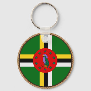 Porte-clés Cool Dominica Flag Seal