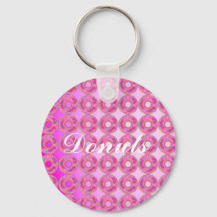 Porte-clés Cool, Donuts roses Extraordinaires