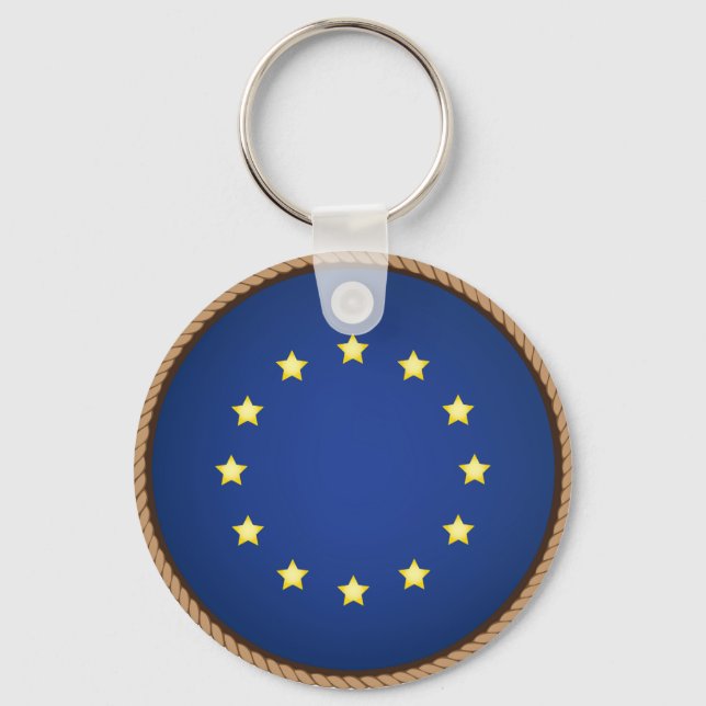 Porte-clés Cool European Union Flag Seal (Recto)