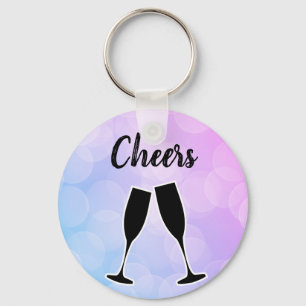 Porte-clés Cool Extraordinaire tendance violet avec votre nom