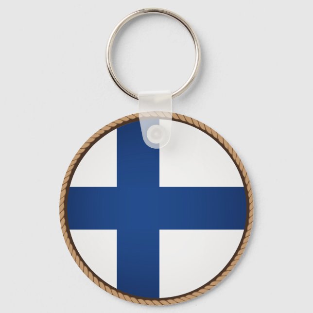 Porte-clés Cool Finland Flag Seal (Recto)