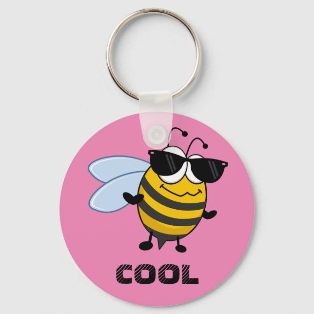 Porte-clés Cool | Funny Tendy Bee personnalisable (Recto)