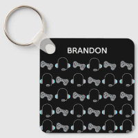 Cool Gamer Motif de jeu personnalisé Noir