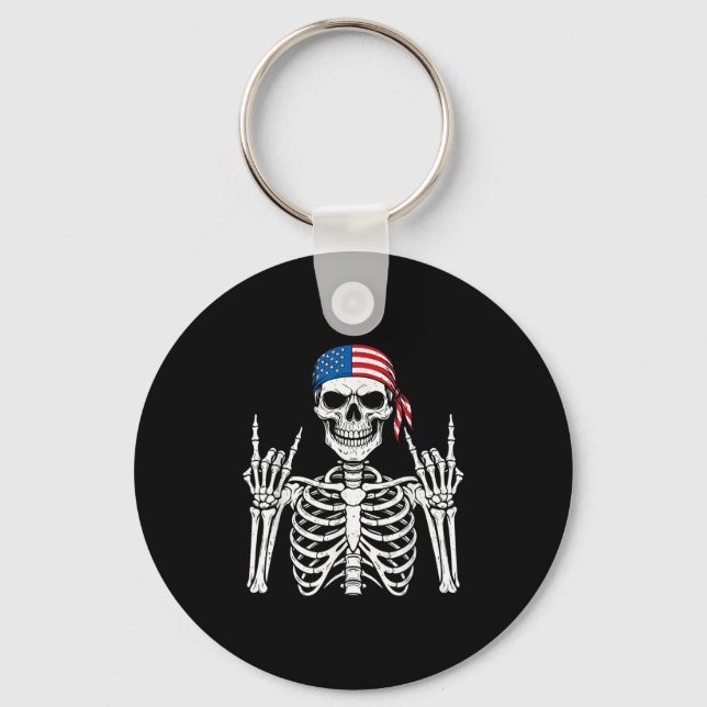 Porte-clés Cool Halloween Punk Rock Hommes (Recto)